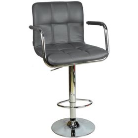 Boombar Carla 9503Q0125 Gri Deri Bar Taburesi