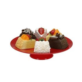 Bora BO385 25 cm Gastronomi Teşhir Tepsisi Ayaklı Yuvarlak