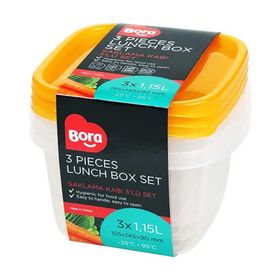 Bora BO532 3'lü Kare Saklama Kabı