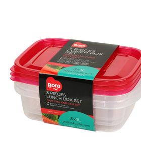 Bora BO535 3'lü Oval Saklama Kabı