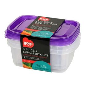 Bora BO536 3'lü Oval Saklama Kabı