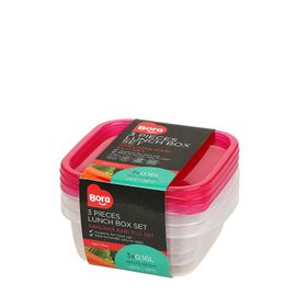 Bora BO545 3'lü Kare Saklama Kabı