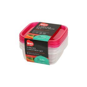 Bora BO545 3'lü Kare Saklama Kabı