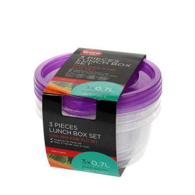 Bora BO550 3'Lü Set Yuvarlak Saklama Kabı