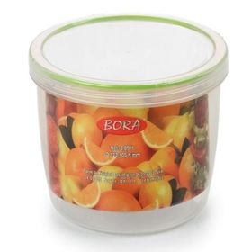 Bora Plastik BO057 Contalı Vidalı Saklama Kabı 890 ml No: 8