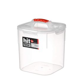 Bora Plastik BO083 Köşeli Erzak Kavanozu No: 1 Kilitli Kapak
