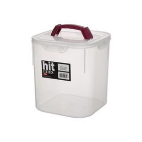 Bora Plastik BO083 Köşeli Erzak Kavanozu No: 1 Kilitli Kapak