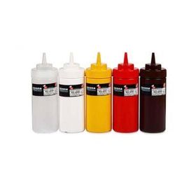 Bora Plastik BO2113 450 ml Sarı Geniş Kapaklı Ketçap Mayonez Şişesi