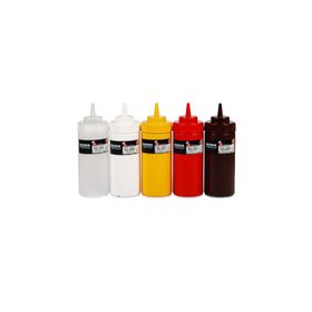 Bora Plastik BO2113 450 ml Sarı Geniş Kapaklı Ketçap Mayonez Şişesi