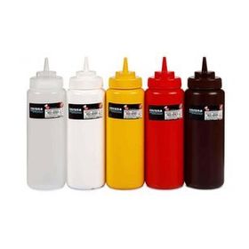 Bora Plastik BO2121 950 ml Şeffaf Geniş Kapaklı Ketçap Mayonez Şişesi