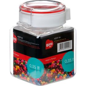 Bora Plastik BO2200 Pet Köşeli Saklama Kabı No: 1