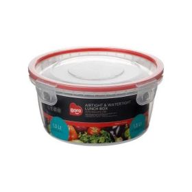 Bora Plastik BO826 Kilitli Sızdırmaz Yuvarlak Saklama Kabı 1,3 lt