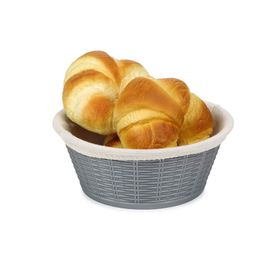 Bora Yuv Bez Kaplamalı 19,5 cm Hasır Desenli Ekmek Sepeti