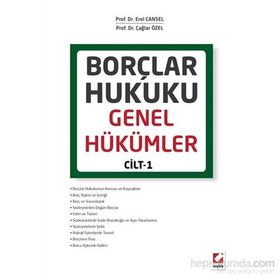 BORÇLAR HUKUKU GENEL HÜKÜMLER CILT:1 - NECIP KOCAYUSUFPAŞAOĞLU