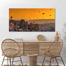 Bordo Sanat BRD-SNT-M-0197 80x40 cm Kapadokya Dekoratif Duvar Kanvas Tablo
