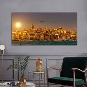 Bordo Sanat BRD-SNT-M-0227 80x40 cm İstanbul Dekoratif Duvar Kanvas Tablo