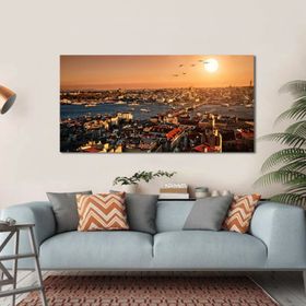 Bordo Sanat BRD-SNT-M-0232 80x40 cm İstanbul Dekoratif Duvar Kanvas Tablo