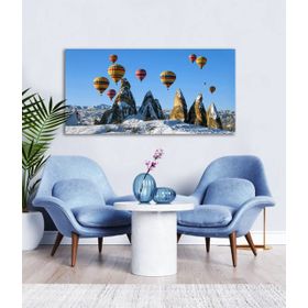 Bordo Sanat BRD-SNT-M-0255 80x40 cm Kapadokya Dekoratif Duvar Kanvas Tablo