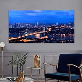 Bordo Sanat BRD-SNT-M-0271 80x40 cm İstanbul Dekoratif Duvar Kanvas Tablo