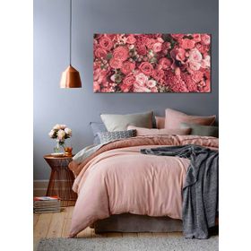 Bordo Sanat BRD-SNT-M-0320 80x40 cm Çiçekler Dekoratif Duvar Kanvas Tablo
