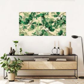 Bordo Sanat BRD-SNT-M-0323 80x40 cm Çiçekler Dekoratif Duvar Kanvas Tablo