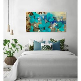 Bordo Sanat BRD-SNT-M-0334 80x40 cm Çiçek Dekoratif Duvar Kanvas Tablo