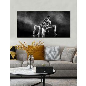 Bordo Sanat BRD-SNT-M-0357 80x40 cm Dansçılar Dekoratif Duvar Kanvas Tablo