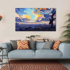 Bordo Sanat BRD-SNT-M-0399 70x40 cm Manzara Dekoratif Duvar Kanvas Tablo