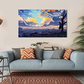 Bordo Sanat BRD-SNT-M-0400 70x40 cm Manzara Dekoratif Duvar Kanvas Tablo