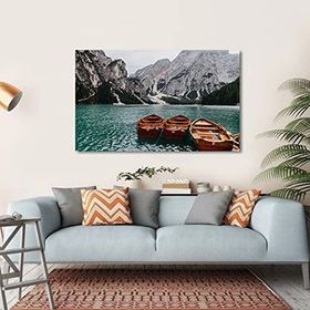 Bordo Sanat BRD-SNT-M-0488 65x40 cm Göl Dekoratif Duvar Kanvas Tablo