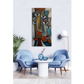 Bordo Sanat BRD-SNT-M-0521 50x100 cm Soyut Dekoratif Duvar Kanvas Tablo