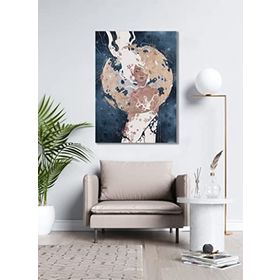Bordo Sanat BRD-SNT-M-0575 50x70 cm Kadın Dekoratif Duvar Kanvas Tablo