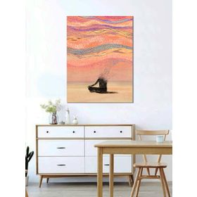 Bordo Sanat BRD-SNT-M-0668 70x85 cm Soyut Dekoratif Duvar Kanvas Tablo