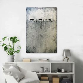 Bordo Sanat BRD-SNT-M-0670 60x90 cm Soyut Dekoratif Duvar Kanvas Tablo