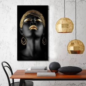 Bordo Sanat BRD-SNT-M-0678 60x105 cm Kadın Portre Dekoratif Duvar Kanvas Tablo