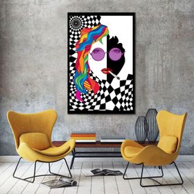 Bordo Sanat BRD-SNT-M-0869 70x105 cm Soyut Dekoratif Duvar Kanvas Tablo