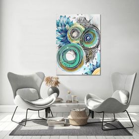 Bordo Sanat BRD-SNT-M-0879 80x110 cm Soyut Dekoratif Duvar Kanvas Tablo
