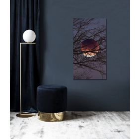 Bordo Sanat BRD-SNT-M-0980 60x110 cm Dolunay Dekoratif Duvar Kanvas Tablo