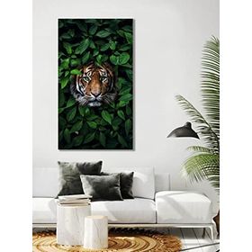 Bordo Sanat BRD-SNT-M-1195 50x90 cm Kaplan Dekoratif Duvar Kanvas Tablo