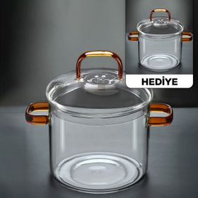 Borglas Braun Serie Cam 18 cm Derin Tencere