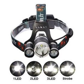 Boruit T6 5000 Lm 3xcree Xml-t6+2r5 Led Kafa Feneri