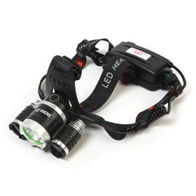 Boruit T6 5000 Lm 3xcree Xml-t6+2r5 Led Kafa Feneri