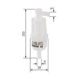Bosch 0450904077 Mercedes Yakıt Ara Filtre