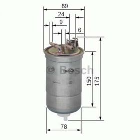 Bosch 0450906267 Audi Ford Seat Volkswagen Yakıt Filtresi