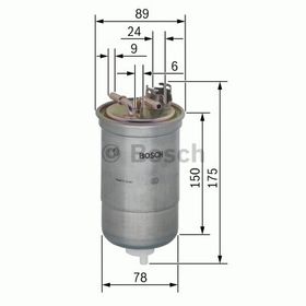 Bosch 0450906267 Audi Ford Seat Volkswagen Yakıt Filtresi