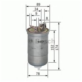 Bosch 0450906322 Seat Skoda Volkswagen Yakıt Filtresi