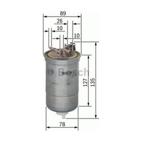 Bosch 0450906429 Dizel Audi A4 A4 Avant 2.0L A6 A6 Avant Yakıt Filtresi
