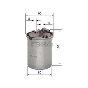 Bosch 0450906500 Skoda Rapid 1.6 TDI CAY Mazot Filtresi