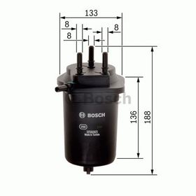 Bosch 0450907008 Sensörlü KNG Clio II 1.5 DCI 65 PS Yakıt Filtresi