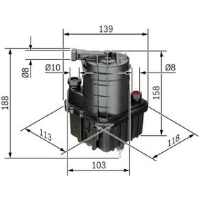 Bosch 0450907015 Clio III 1.5DCI Modus Yakıt Filtresi